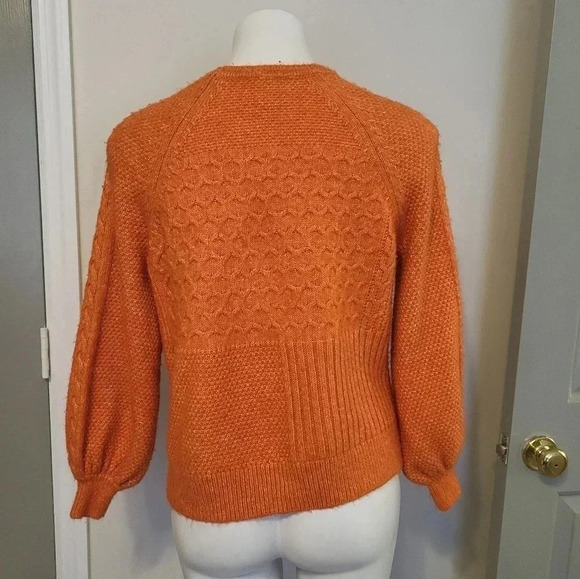 Cabi Harvest Pullover Mix Pattern Knit Boxy Fit Crewneck Sweater(S) - Picture 7 of 10